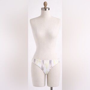 Eberjey Dreamcatcher Valentina Bikini Bottom Sz S Multicolor Ikat Print Luxury